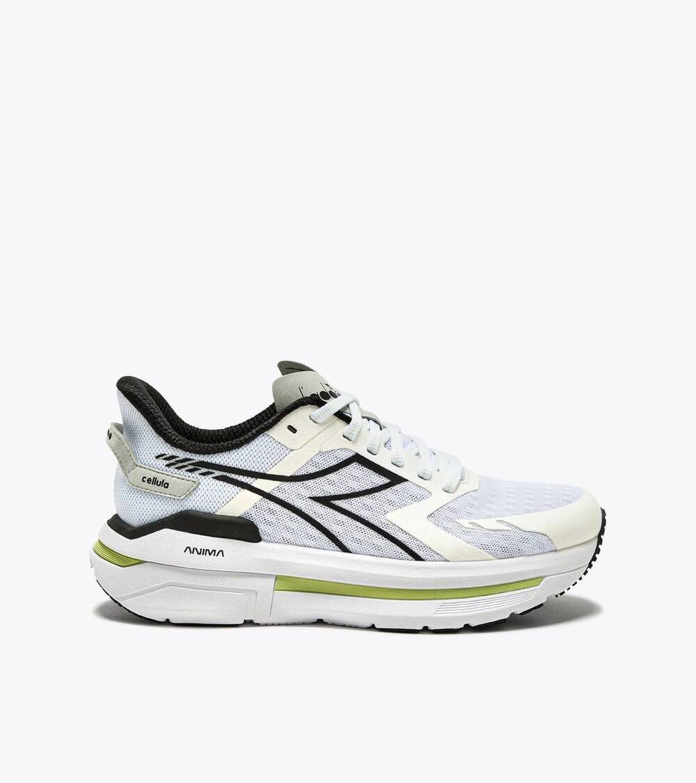 NEW DIADORA women’s cellula sneaker in white/ black